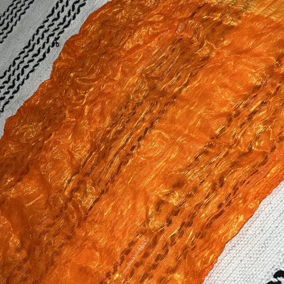 Luxury Deep Orange Hijab Scarf NWOT - Picture 2 of 9